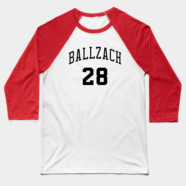 BallZach - Red Baseball T-Shirt by KFig21